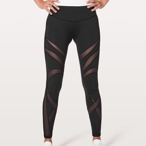 Lululemon Wunder Under (Hi rise) w/ Mesh Pannels